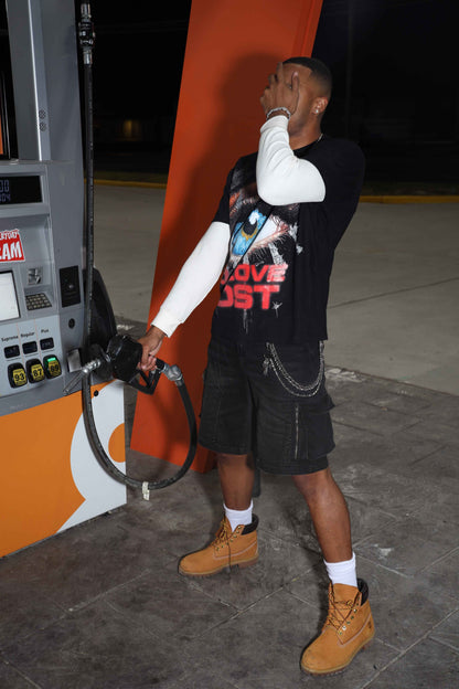 “NLL” Red Tears Layered Tee