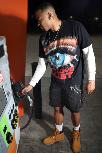 “NLL” Red Tears Layered Tee